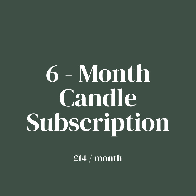 6 month candle subscription box by country and cove