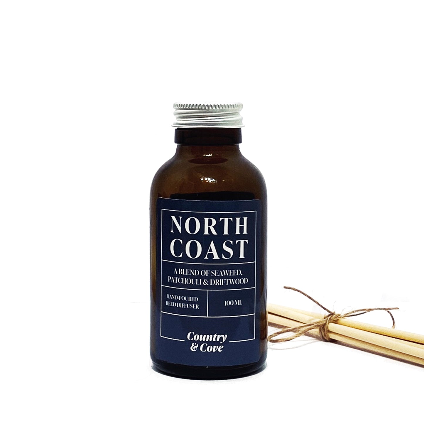 North Coast Reed Diffuser with Rock Salt and Driftwood Fragrance