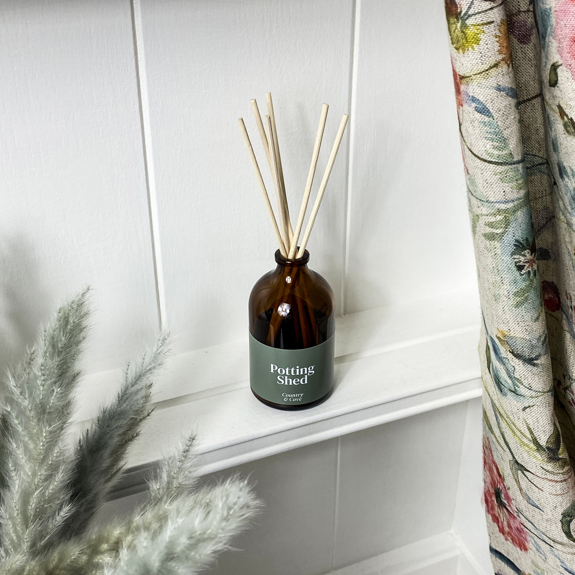 Potting Shed Reed Diffuser with Wild Fig and Cassis fragrance by Country and Cove